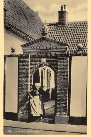 Promocja Elburg Weduwenhofje Veluwe Klederdracht Vintage HC60941