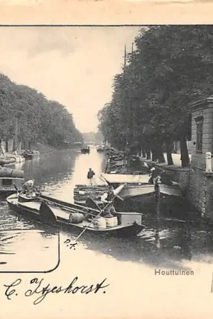 Popularny Delft Houttuinen Binnenvaart schepen HC60979