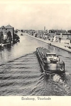 Kup teraz Boskoop Voorkade met binnenvaart schip 1960 Scheepvaart HC60965
