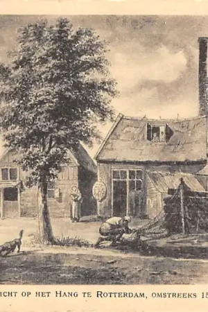 Rotterdam Gezicht op het Hang omstreeks 1560 Reclame Cacao & Chocolaad A. Driessen HC60930 Oferta