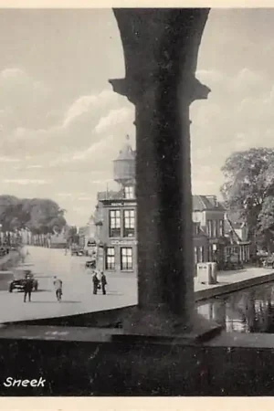 Sneek Lemmerweg en Geeuw Watertoren IJlsterkade Fa. Van der Horst Jacht en Scheepsbouw HC60830 Wyprzedaż