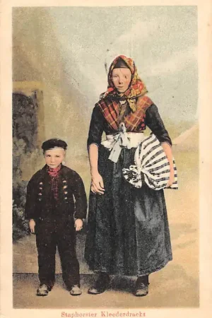 Staphorst Staphorster Kleederdracht Klederdracht Vintage HC60779 Premium