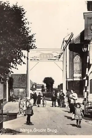 Warga Groote Brug 1930 Type Fotokaart Leeuwarden Friesland HC60689 Darmowa dostawa