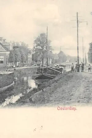 Wildervank Oosterdiep 1900 Binnenvaart schepen Veendam HC60663 Bezpieczna płatność