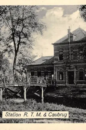 Zierikzee Station R.T.M. & Caubrug Tram R.E.T. Rotterdam 1943 HC60644 Najlepsza cena