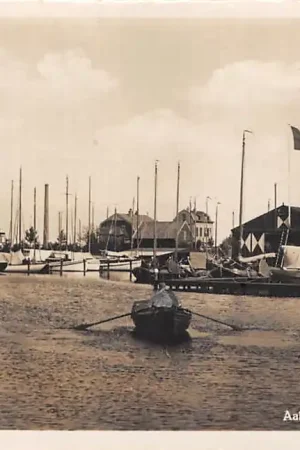 Tylko dziś Aalsmeer Jachthaven West-end Zeil- en binnenvaart schepen 1934 Haarlemmermeer HC60595