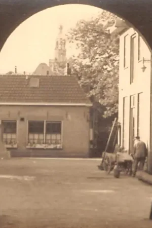 Najlepsza cena Gouda Binnenplaats brandweer kazerne Nieuwehaven fotokaart 8,7 x 12,5 cm HC60503