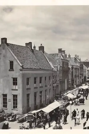Zutphen Zaadmarkt Markt met kramen 1950 HC60431 Bezpieczna płatność