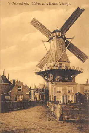 Kup teraz 's-Gravenhage Molen De Haas a.h. kleine Veentje 1911 Verdwenen in 1912 De Constant Rebequestraat hoek Koningin Emmakade HC60424