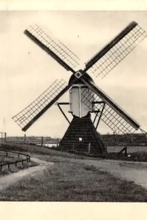 Leiden Watermolen Maredijk Molens HC60387 Autentyczny