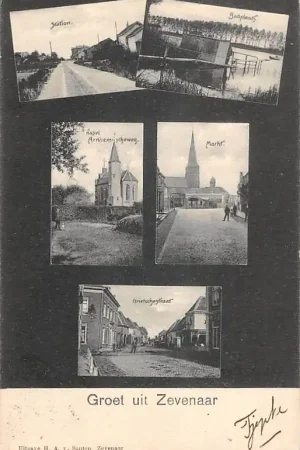 Zevenaar Groet uit 1906 Station Badplaats Kapel Arnh. weg Markt Grietschestraat HC60239 Ekspresowa dostawa