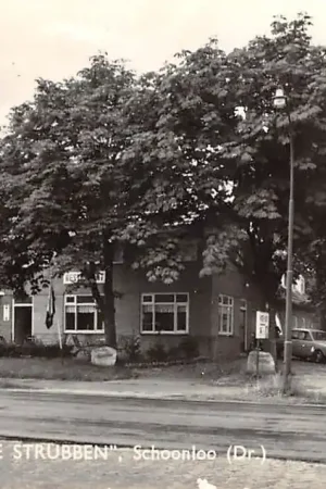 Darmowa dostawa Schoonloo Drenthe Gem. Rolde Hotel Café restaurant De Strubben Reclame achterzijde HC60188