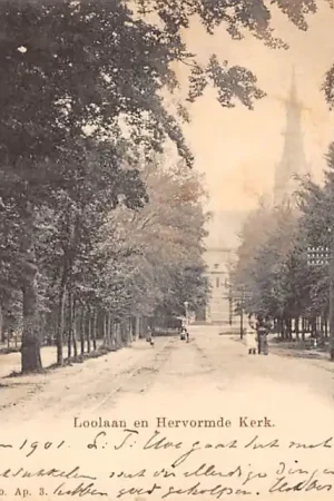 Apeldoorn Loolaan en Hervormde Kerk 1901 HC60177 Premium