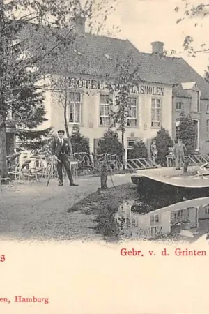 Wyprzedaż Mook aan de Maas Gebr. v.d. Grinten Hotel de Plasmolen 1900 Limburg Nijmegen HC60156
