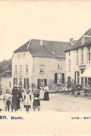 Autentyczny Meerssen Markt volk in 1900 HC60150