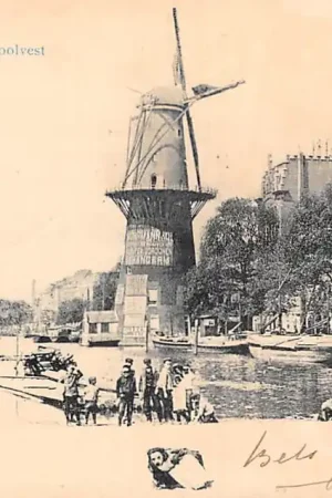 Rotterdam Coolsingel en Coolvest 1902 Vivat No. 2047 Molen HC60014 Promocja