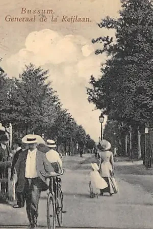 Autentyczny Bussum Generaal de la Reijlaan Spoorwegovergang 1912 Spoorwegen HC60086