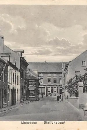 Meerssen Stationstraat met Hotel De Proosdij 1937 Limburg HC60062 Darmowa dostawa