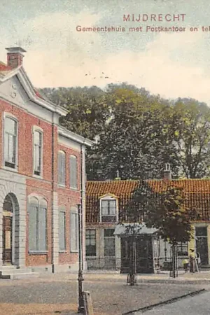 Najlepsza cena Mijdrecht Gemeentehuis met Postkantoor en telegraaf 1908 Wilnis HC60115