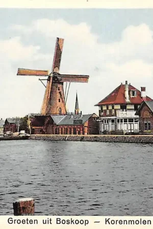 Szybka dostawa Boskoop Korenmolen aan de Gouwe 1930 Molen HC59835