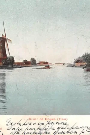 Boskoop Rivier de Gouwe Ham Molen 1903 HC59834 Tylko dziś
