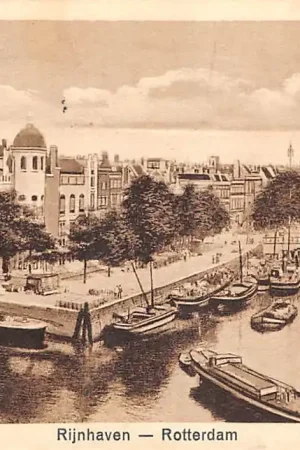 Rotterdam Rijnhaven 1926 Scheepvaart Schepen HC59777 Rabat