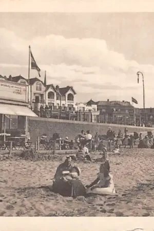 Scheveningen Strand gezicht Juliana Paviljoen Restaurant J. Roos 1918 's-Gravenhage HC59703 Tani