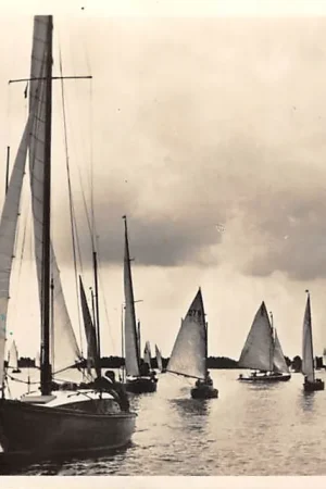 Abbenes Thuisvaart zeilschepen Haarlemmermeer Zeilen Schepen 1958 Type fotokaart HC59591 Premium