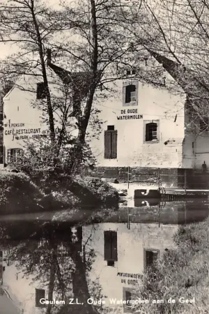 Promocja Geulhem Geulem Oude Water molen aan de Geul Pension Café Restaurant De Waterval met park en speeltuin Valkenburg (LB) LimburgHC59656