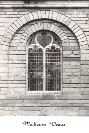 Ekspresowa dostawa Utrecht St. Pieters kerk Eglise Wallonne Gerestaureerde raam 1964 HC59631