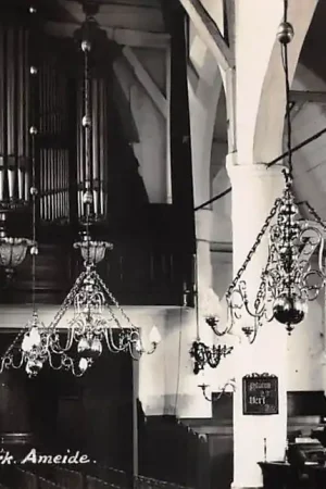 Ameide bij Schoonhoven Interieur Ned. Hervormde Kerk Orgel Newo fotokaart Alblasserwaard HC59602 Oferta