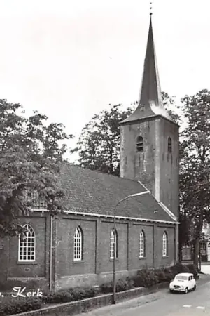 Oryginalny Gieten Ned. Hervormde Kerk Auto Bus Aa en Hunze Drenthe 1967 HC59194