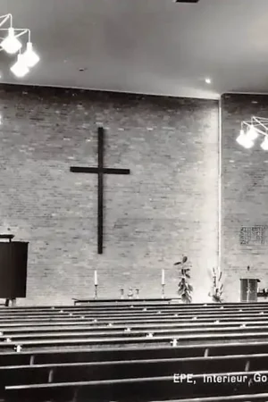 Epe Interieur Goede Herderkerk Interieur Ned. Hervormde Kerk 1965 Veluwe HC59193 Wyprzedaż