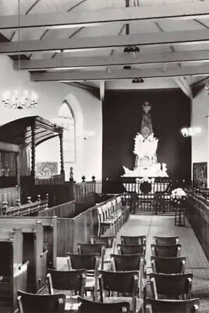 Wijckel Ned. Hervormde Kerk Interieur Tussen Balk en Sloten 1973 HC59172 Wysoka jakość