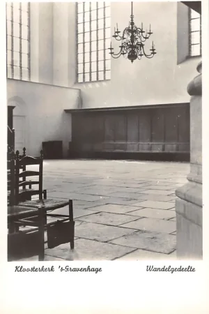 's-Gravenhage Klooster kerk Wandelgedeelte 1956 HC59152 Ostatnia szansa