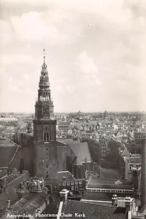 Amsterdam Panorama Oude Kerk HC59141 Bezpieczna płatność