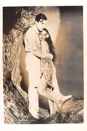 Rabat Film Filmster Dorothy Lamour and Ray Milland in The Jungle Princess Paramount Pictures America Noord-Amerika HC59119