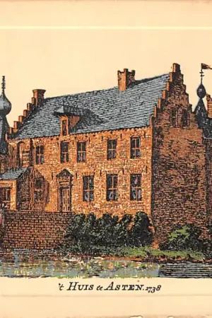 't Huis te Asten in 1738 Noord-Brabant Kasteel Ansichtkaart uit begin 1900 HC59060 Tani