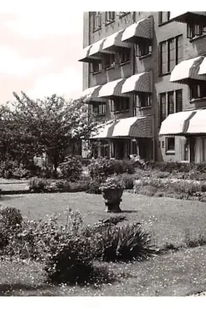 Autentyczny Leiden Het Diaconessenhuis Witte Singel 27 Tuin 1959 Ziekenhuis HC58454