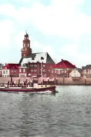 Lekkerkerk Veer pont Krimpenerwaard naar Nieuw-Lekkerland Alblasserwaard 1962 Binnenvaart schepen HC58442 Najlepsza cena