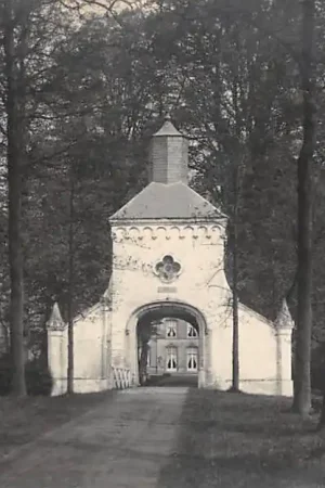 Beek en Donk Fotokaart Toegangspoort Kasteel Eijckenlust Eikenlust 1922 Laarbeek Boven Helmond en Eindhoven Noord-Brabant HC58194 Najlepsza cena