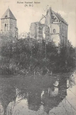 Asten Ruïne Kasteel Asten Noord-Brabant HC58032 Zwrot pieniędzy