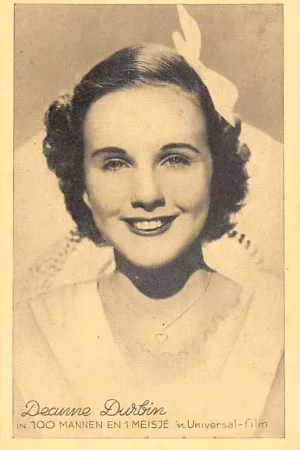 Film Filmster Deanne Durbin in 100 mannen en 1 meisje 'n Universal-film Vintage HC57976 Oryginalny