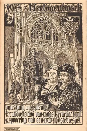 's-Hertogenbosch 1913 Tentoonstelling van Oude Kerkelijke Kunst en Opvoering van een Oud Mysteriespel HC57942 Oryginalny