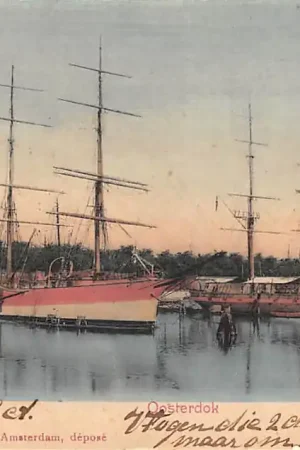 Amsterdam Oosterdok Zeilschepen Scheepvaart HC57862 Kup teraz