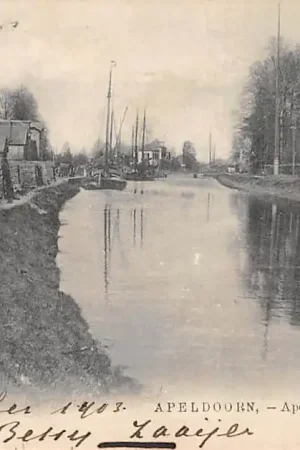 Apeldoorn Apeldoornsche kanaal 1901 Nauta 1093 Binnenvaart schepenHC57650 Rabat