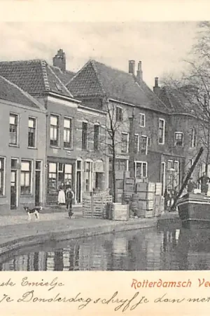 Najlepsza cena Gouda Rotterdamsche Veer Nonnenwater met Binnenvaart schip 1901 HC57444