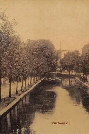 Gouda Turfmarkt 1900 Molen de Korenblom op de Verloren Kost 1908 Gompers Tulp HC57418 Tylko dziś