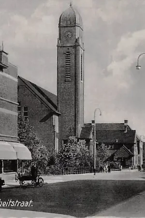 's-Gravenhage Den Haag Fahrenheitstraat met Gereformeerde Westduin kerk HC57333 Oryginalny