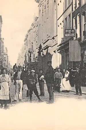 Rotterdam Hoogstraat met volk 1900 Vivat No. 2060 HC57297 Oferta